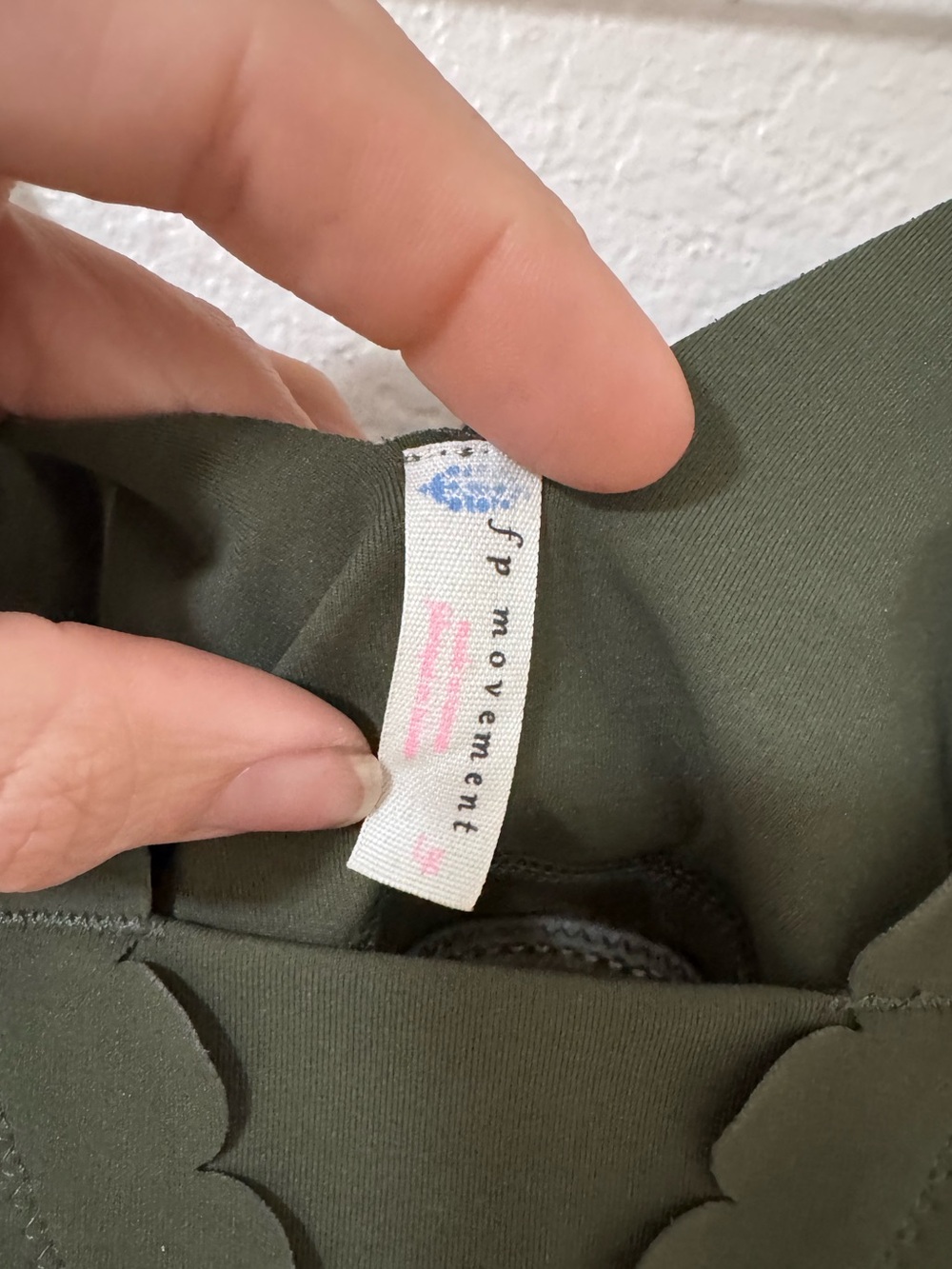 FP Movement by Free People Olive Scallop Bralette - Picture 3 of 4